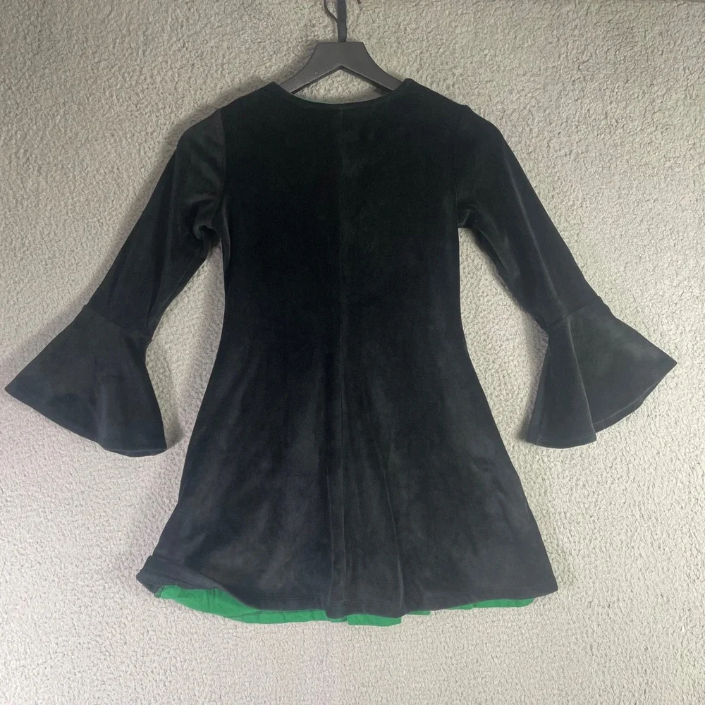 Disney Hocus Pocus Winifred Sanderson Girls 10 12 Costume Dress Green Black Cape